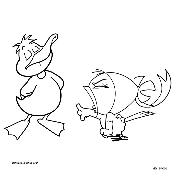 Coloriage Calimero Et Ses Amis Coloriages Les Minijusticiers Az Coloriage