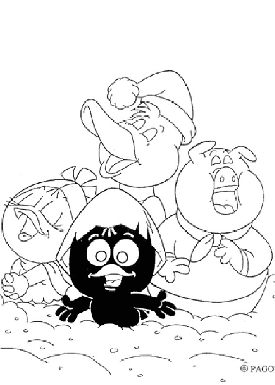 Coloriage Calimero Et Ses Amis Nos Jeux De Coloriage Calimero   Imprimer Gratuit