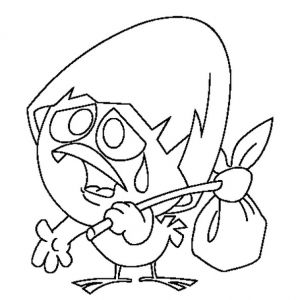 Coloriage Calimero Triste Coloriage Calimero En Ligne Gratuit   Imprimer