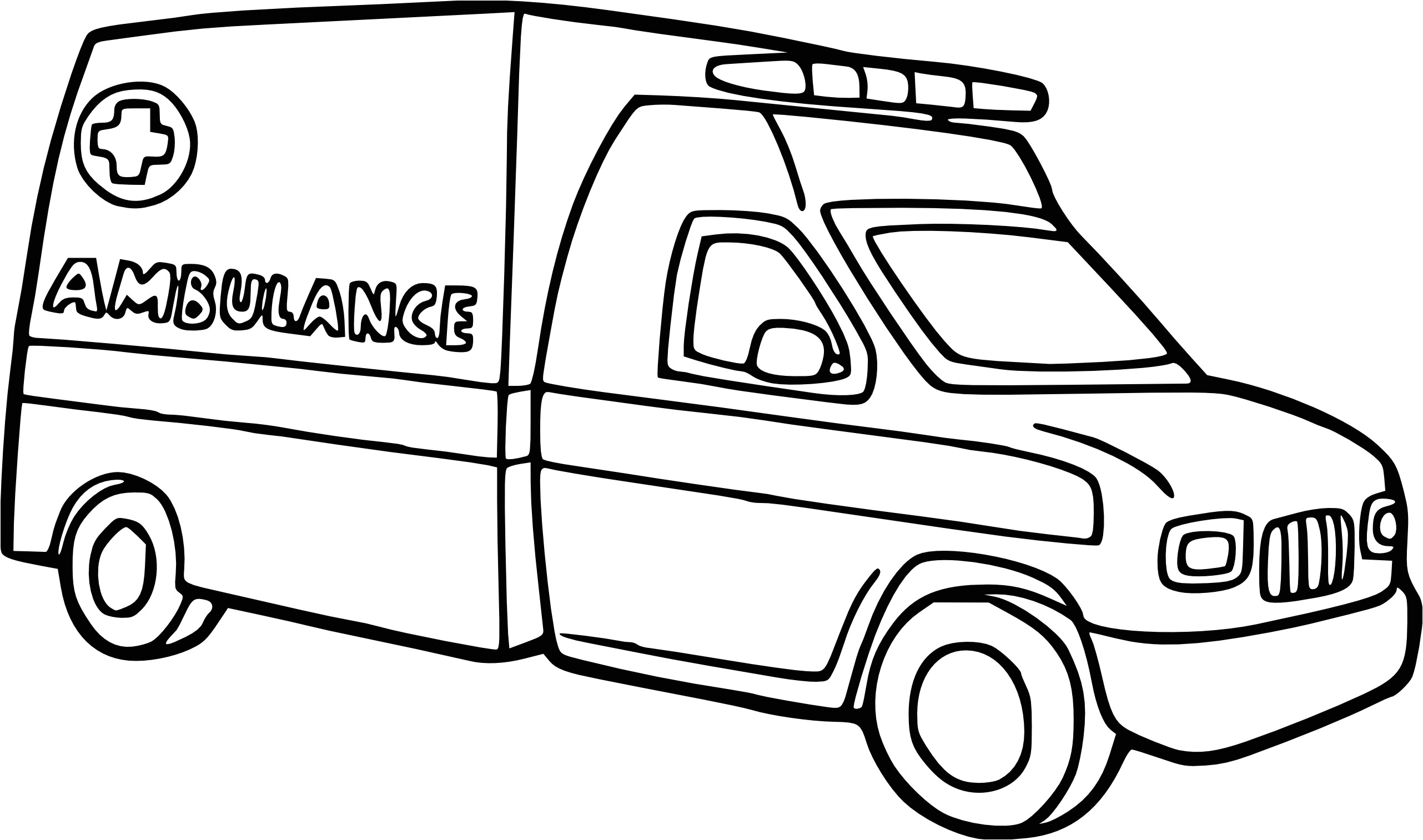 Coloriage Camion Ambulance A Imprimer Ambulance Coloring Pages Print