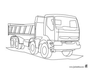 Coloriage Camion De Poubelle En Ligne Coloriages Coloriage D Un Camion De Chantier Fr Hellokids