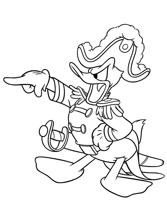 Coloriage Capitaine Crochet à Imprimer Gratuit Mickey Donald Az Dibujos Para Colorear Disney