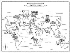 Coloriage Carte Du Monde Maternelle 8 Best Les Chats Du Monde Colorier Images On Pinterest