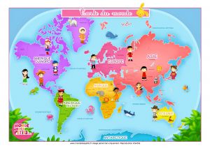 Coloriage Carte Du Monde Maternelle Chambre Enfant La Carte Du Monde A Imprimer Carte Du Monde A