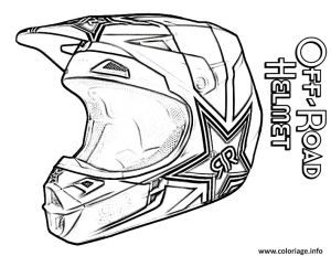 Coloriage Casque Motocross Coloriage Motocross Casque Jecolorie