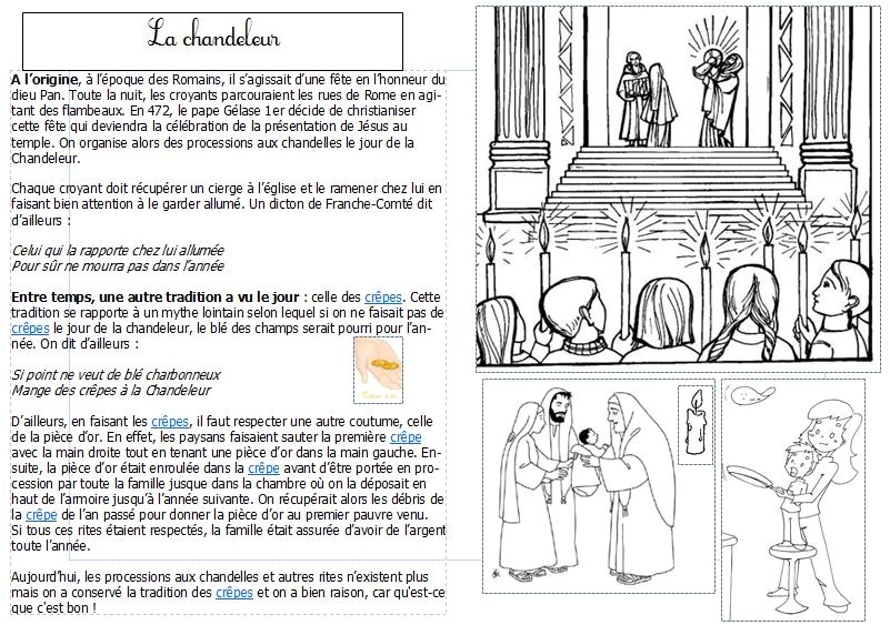 Coloriage Chandeleur Cycle 3 Fiches Sur La Chandeleur