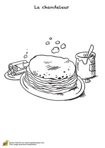 Coloriage Chandeleur Gratuit Coloriage La Chandeleur Une Grande Pile De Crªpes