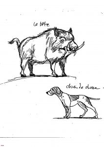 Coloriage Chasse Sanglier Dessin A Colorier Chien De Chasse top Idées Coloriage De Chasse Au