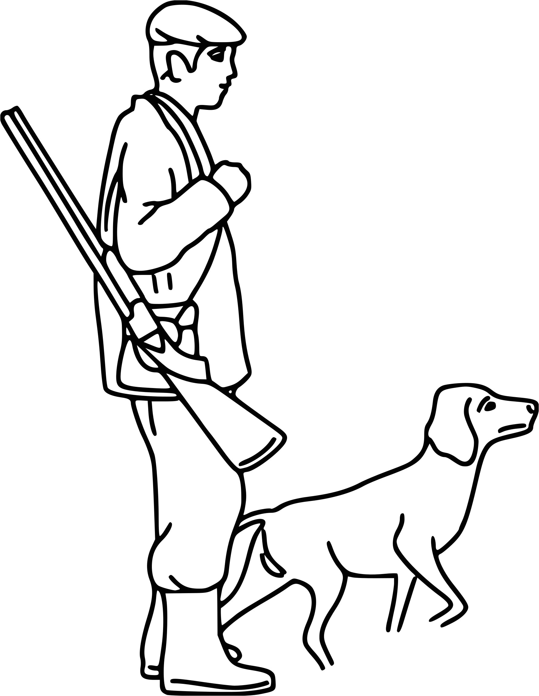 Coloriage Chasseur Sanglier Coloriage De Chasse Au Sanglier A Imprimer Printable