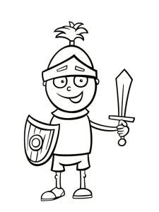 Coloriage Chevalier à Imprimer Gratuit Coloriage Chevalier 20 Dessins   Imprimer Gratuitement