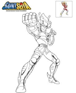 Coloriage Chevalier Du Zodiaque à Imprimer Coloriage Les Chevaliers Du Zodiaque Az Coloriage