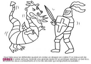 Coloriage Chevalier Et Dragon à Imprimer 29 Superbe Concept Dessin De Dragon Et Chevalier