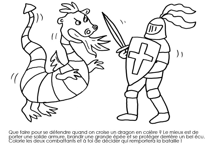 Coloriage Chevalier Et Dragon à Imprimer Coloriage   Imprimer Gratuit Chevalier Meilleures Idées Coloriage
