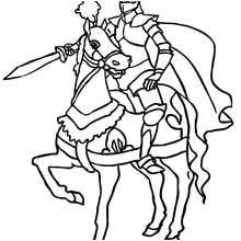 Coloriage Chevalier Et Dragon à Imprimer Coloriages Joutes De Chevaliers Fr Hellokids