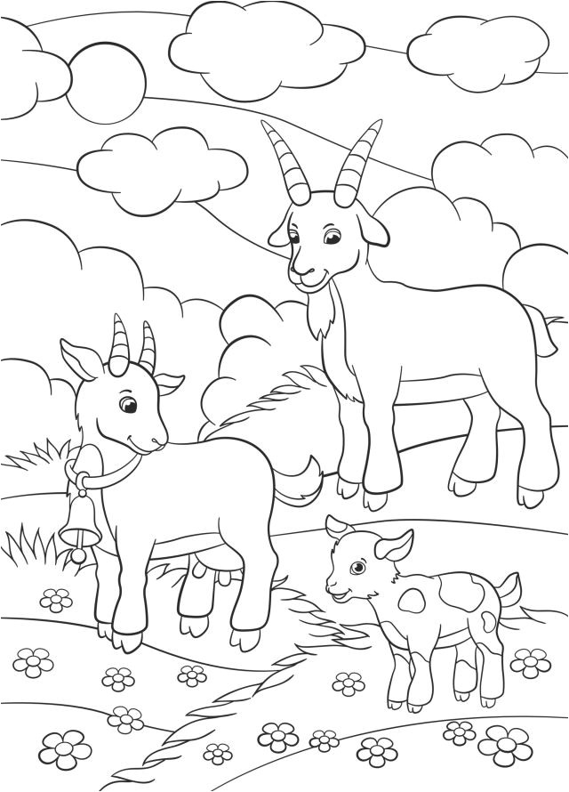 Coloriage Chevre Et Chevreau La Ch¨vre Naine Une Biquette attachante