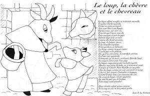 Coloriage Chevre Et Chevreau Loup Chevre Chevreau Lafontaine Coloriage Les Fables De Lafontaine