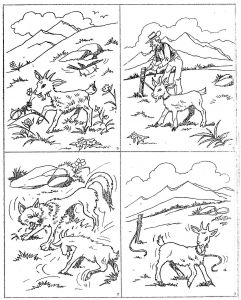 Coloriage Chevre Monsieur Seguin Séquentielles "la Ch¨vre De Monsieur Seguin" 4 Images