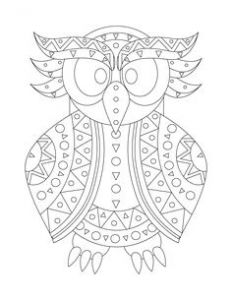 Coloriage Chouette De Noel 46 Best Coloriages De Hiboux Pour Adulte Owl Adult Coloring Pages