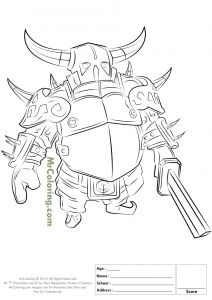 Coloriage Clash Royale Mega Chevalier Clash Royale Legendary Cards Coloring Pages