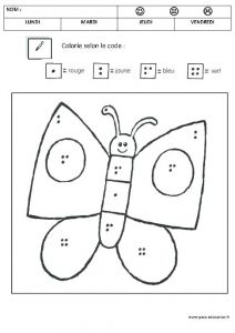 Coloriage Codé Hiver Maternelle Mois De Novembre A Colorier A Gommettes Mois De Lannee A Colorier