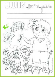 Coloriage Codé Maternelle Grande Section Coloriage Du Mois De Juin La Classe De Mélusine