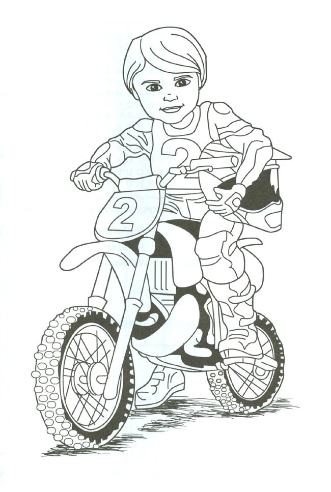 Coloriage Course Motocross Dirt Bike Rider Coloring Page Tina We Cn Print This and Fayth