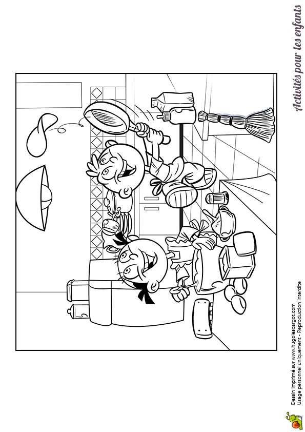 Coloriage Crepes Chandeleur Coloriage De Deux Enfants Réalisant Des Crªpes Pour La Chandeleur