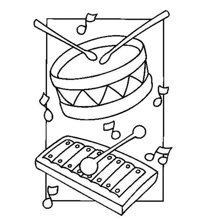 Coloriage D Instrument De Musique Gratuit Coloriage Instruments De Musique Diverse Pinterest