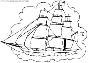 Coloriage De Bateau De Pirate Des Caraibes Bateau De Pirate Coloriages Des Transports