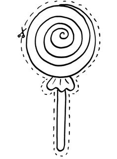Coloriage De Bonbon Et Sucette Coloriage Pour Enfants De Bonbons Sucettes