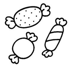 Coloriage De Bonbon Et Sucette Coloriage Pour Enfants De Bonbons Sucettes