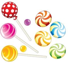 Coloriage De Bonbon Et Sucette Coloriage Pour Enfants De Bonbons Sucettes