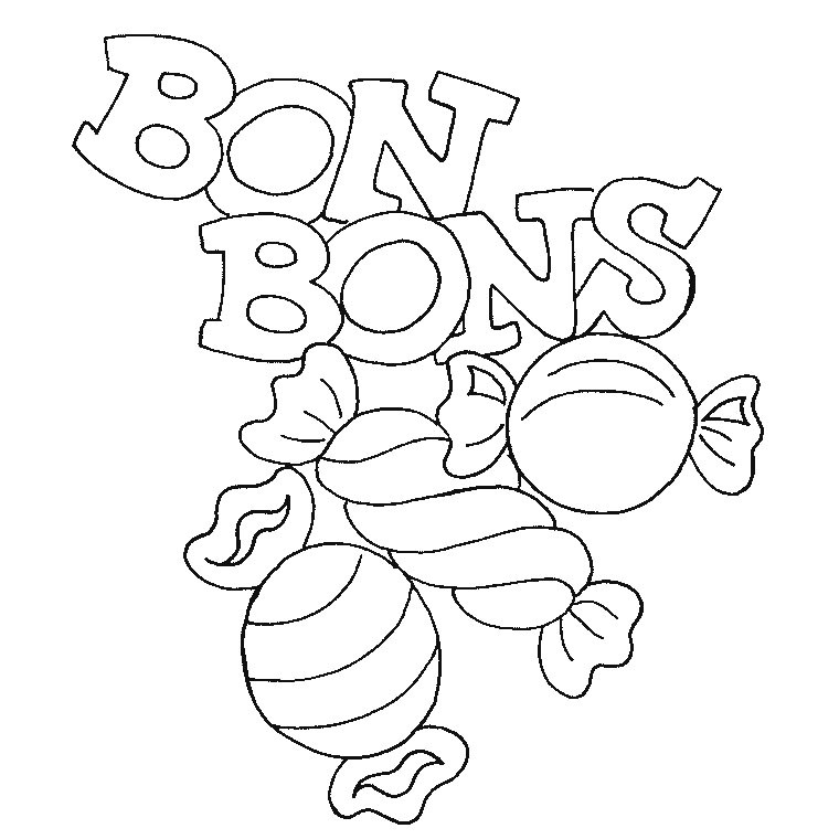 Coloriage De Bonbon Et Sucette Dessin Bonbon Az Coloriage