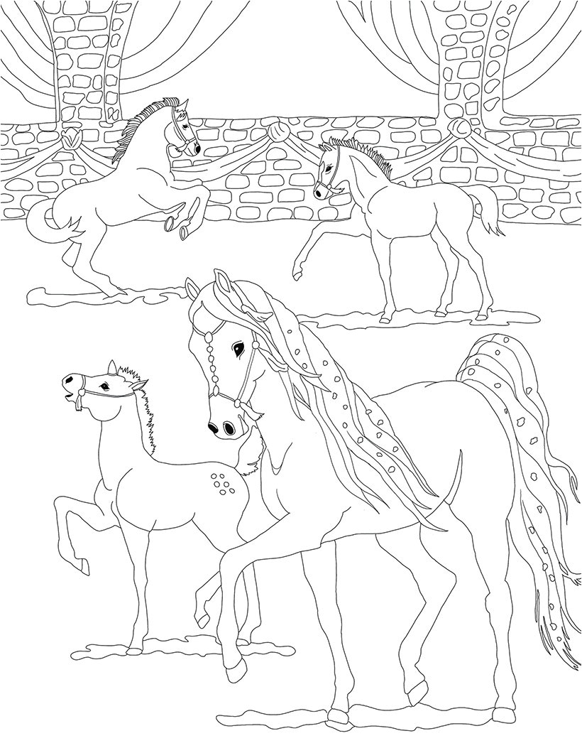 Coloriage De Chevaux Bella Sara A Imprimer Coloriage Bella Sara Les Beaux Dessins De Dessin Animé   Imprimer