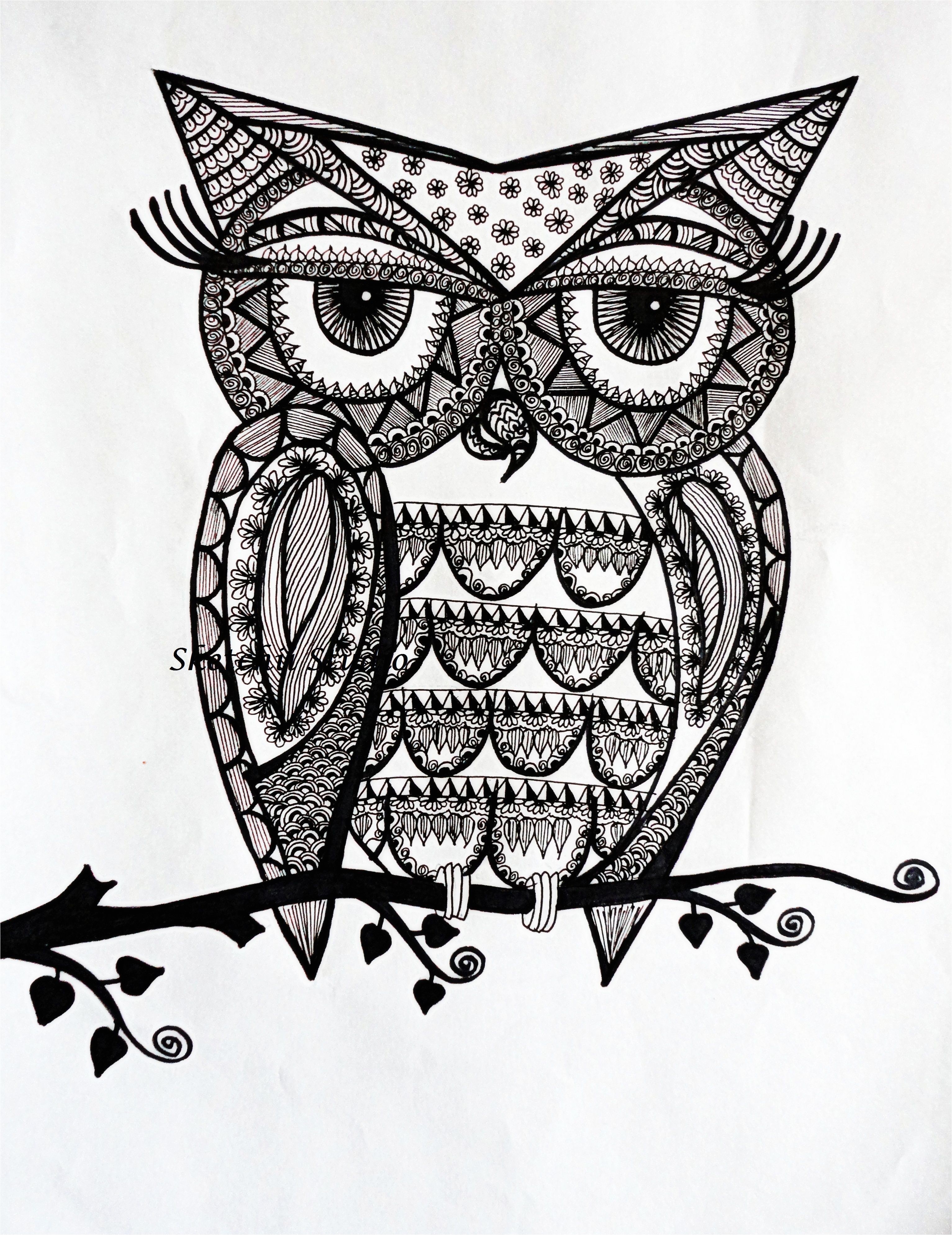 Coloriage De Chouette Ou Hibou Line Art Drawings Of Owls Uncategorized Drawing Art