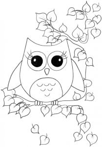Coloriage De Chouette Rigolote Chouette – Jecolore