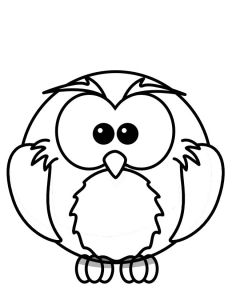 Coloriage De Chouette Rigolote Chouette – Jecolore