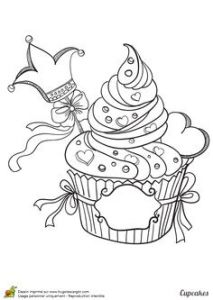 Coloriage De Cupcake à Colorier Colorir Zentangles Pinterest