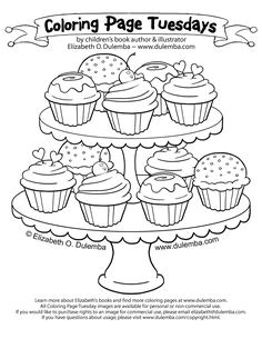 Coloriage De Cupcake à Imprimer Babeczki