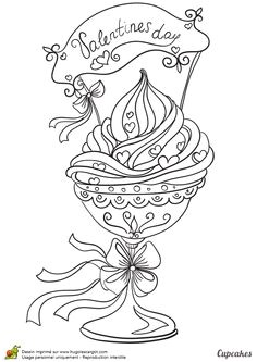 Coloriage De Cupcake à Imprimer Babeczki