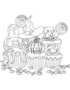 Coloriage De Cupcake Kawaii 25 Best Coloriages D Halloween Coloring Pages Images On Pinterest