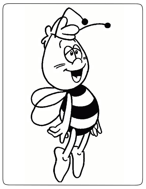 Coloriage De Fée Clochette Et Ses Amies Coloriages De Maya L Abeille   Imprimer Coloriage   Imprimer