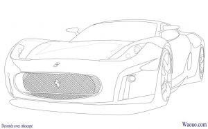 Coloriage De Ferrari 458 Italia A Imprimer Voiture Coloriage Ferrari F450 Imprimer Et Colorier