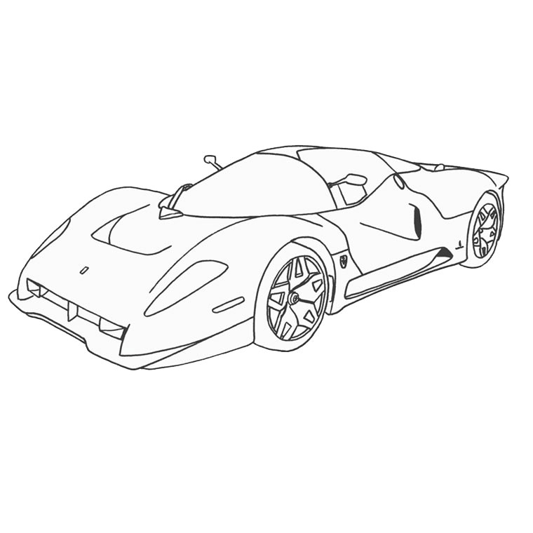 Coloriage De Ferrari F430 A Imprimer Coloriage Ferrari 458 A Imprimer Gratuit