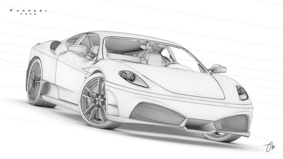 Coloriage De Ferrari F430 A Imprimer Dessins Gratuits   Colorier Coloriage Ferrari   Imprimer