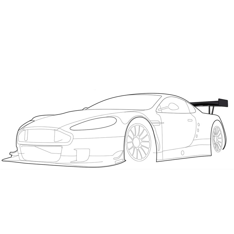 Coloriage De Ferrarie A Imprimer Dessins Gratuits   Colorier Coloriage Voiture De Course   Imprimer