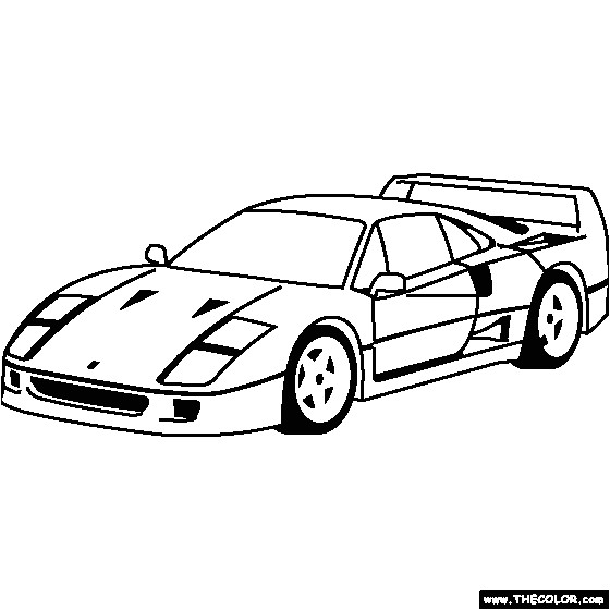 Coloriage De Ferrarie A Imprimer Ferrari Coloriages Des Transports Page 2