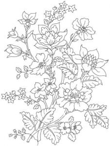 Coloriage De Fleur Pour Adulte Fleurs Fleurs   Broder Pinterest