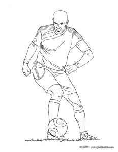 Coloriage De Foot Messi Coloriage Du Joueur De Foot Zinedine Zidane  Imprimer Gratuitement