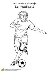 Coloriage De Foot Messi Image D Un Joueur Professionnel De Foot   Colorier
